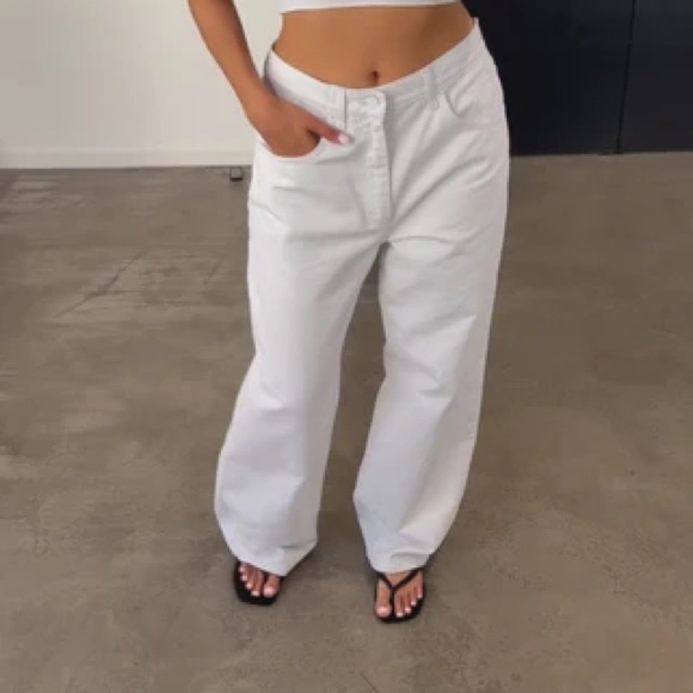 KHY Stylish White Wide-Leg Pants